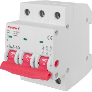 RP E.NEXT - Τριφασικός Ραγο-διακόπτης αυτόματος 3P/40A Μικροαυτόματοι Onetrade